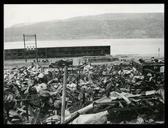View of Okanagan lakeshore from S.M. Simpson Ltd. Mill