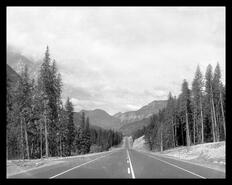 Completed highway in Rogers Pass