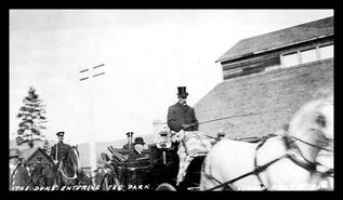 His Royal Highness, the Duke of Connaught, entering Polson Park