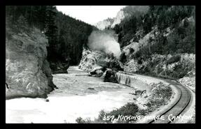 C.P.R. line in Kicking Horse Canyon