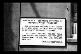 Construction of Okanagan Telephone building, Vernon