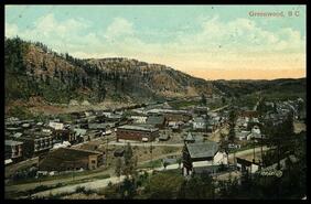 Postcard of Greenwood, B.C.