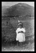 Indigenous child in an Enderby field