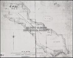 Plan of Buchanan's Timber Limits and government reserve, north end of Slocan Lake