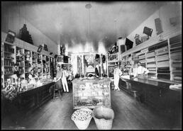Interior of second Hudson's Bay Company store in Vernon