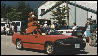 Automobile in Moose Mouse parade