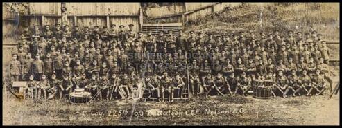 C Company, 225th (Kootenay) Battalion, C.E.F., Nelson, B. C.