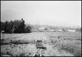 Tramway between the Coldstream Ranch sawmill and the cow barns