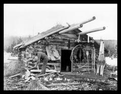 Okanagan trappers log cabin