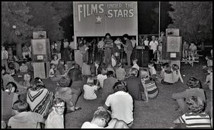 Band performs at 'Films Under the Stars'