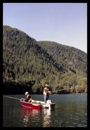 Fishing on an upper lake
