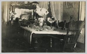 Dining room in unidentified house