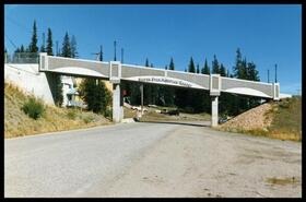 Overpass to entrance of Silver Star Mountain Resort