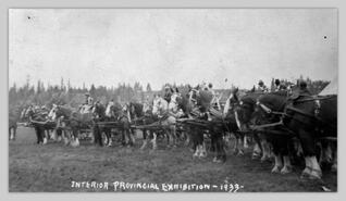 Teams and wagons at Interior Provincial Exhibition
