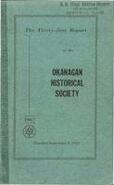 The thirty-first report of the Okanagan Historical Society 1967