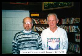 Friends of History members Chuck Wills and Arnold Jansen