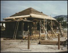 Bassett House rebuild, ca. 1984