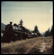 Museum steam train at Slocan