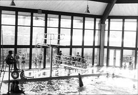 Interior of the Vernon Rec Centre swimming pool
