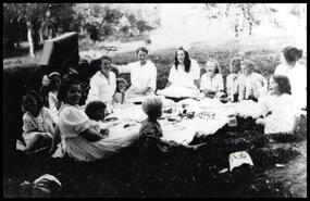 Children of Smith family at picnic in Spences Bridge