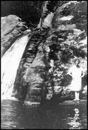 Antoinette Paradis at Ashton Creek before 1935 flood