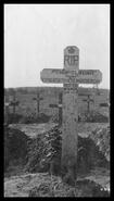Malcolm McClounie's grave in France, W.W. I