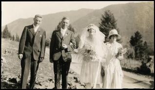 Tom & Edith Aitken's wedding