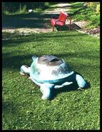 "Riding Tortoise" sculpture