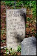 Stephen Regrave headstone