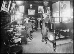 Interior of M.J. O'Brien's office at his soda water factory in Vernon