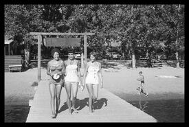 Doreen Johnston, Marilyn Phillips and Joanne Gingell at Kal Beach