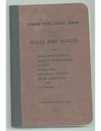 Rules and Wages for Train Dispatchers, Traffic Supervisors, Agents, Operators, Assistant Agents, Train Directors, and Levermen