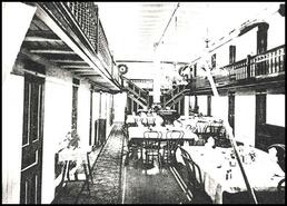 Dining room on the S.S. Nakusp