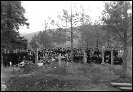 K. Sakakibara funeral at the cemetery