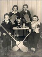 Winners of the Nelson cup and the Grand Aggregate cup at 1949 Nelson Bonspiel