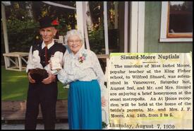 Wilfred and Isobel Simard on their 60th wedding anniversary