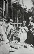 Children at picnic