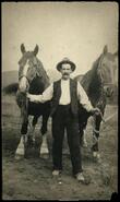 William Smith with horses
