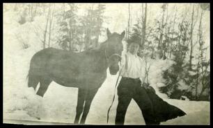 Buller with horse 'Teddy Boy'