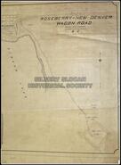 Plan of Roseberry (Rosebery)-New Denver wagon road, Slocan riding, Kootenay District, BC