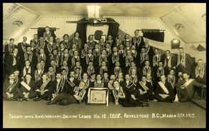Group at 25th Anniversary, Selkirk Lodge No. 12, I.O.O.F.