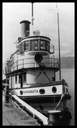 Naramata tug docked at Okanagan Landing