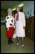 Lois Haggen and Katie Heaven at Haggen's 90th party