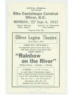 Official program, second annual Elks' Cantelope Carnival, Oliver, B.C.