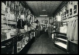 Interior of Robert Campbell's store in the Manley building
