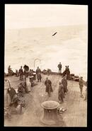 View of the deck of WWI ship "Mauritania"