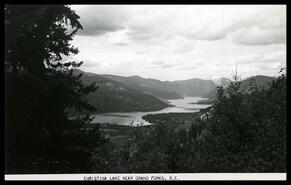 Postcard with a view of Christina Lake