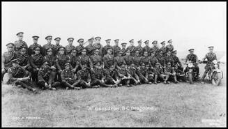'A' Squadron of the B.C. Dragoons training at Camp Vernon