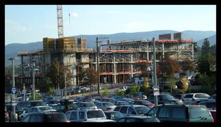 Vernon Jubilee Hospital's new patient care tower under construction