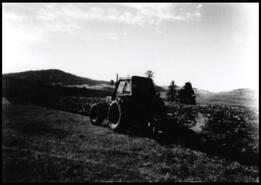 Tractor with plow on Lauder ranch
